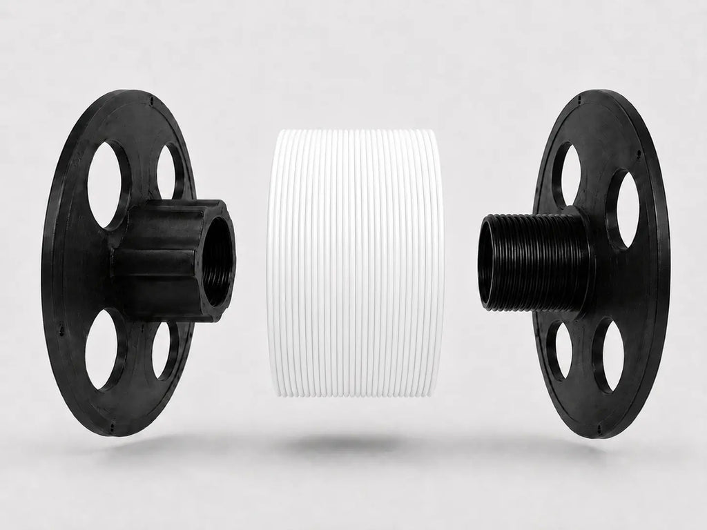 Bundel 4 x 1kg PLA Wit 1.75mm op spoel