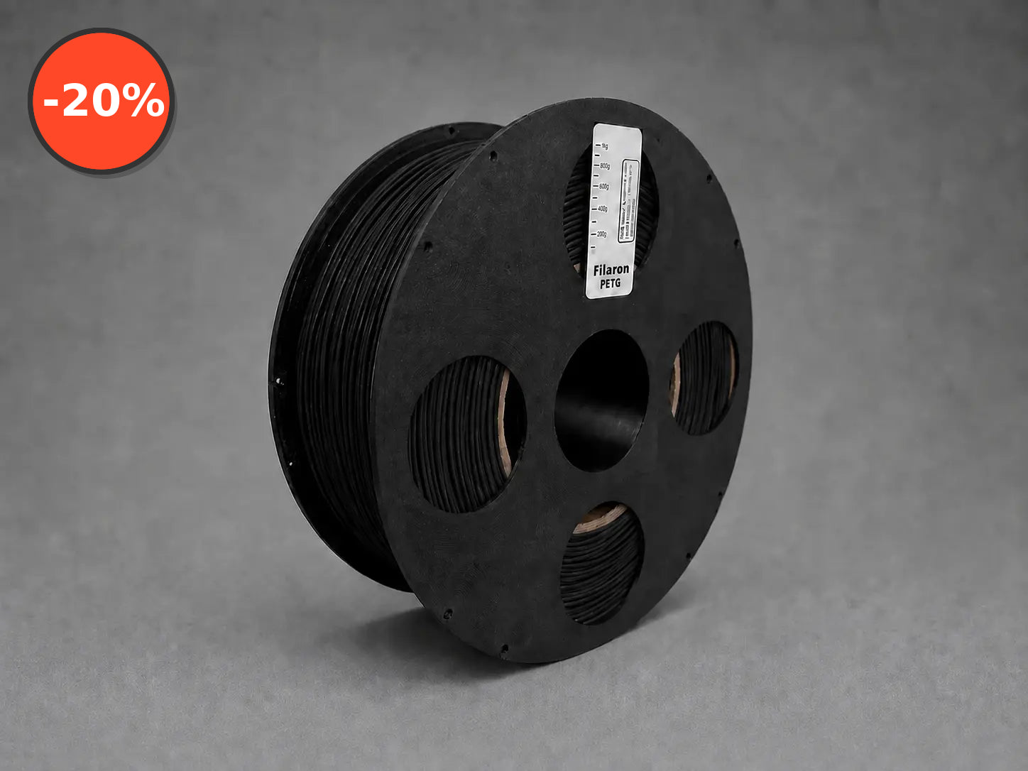 PETG Matte Zwart 1.75mm 1kg